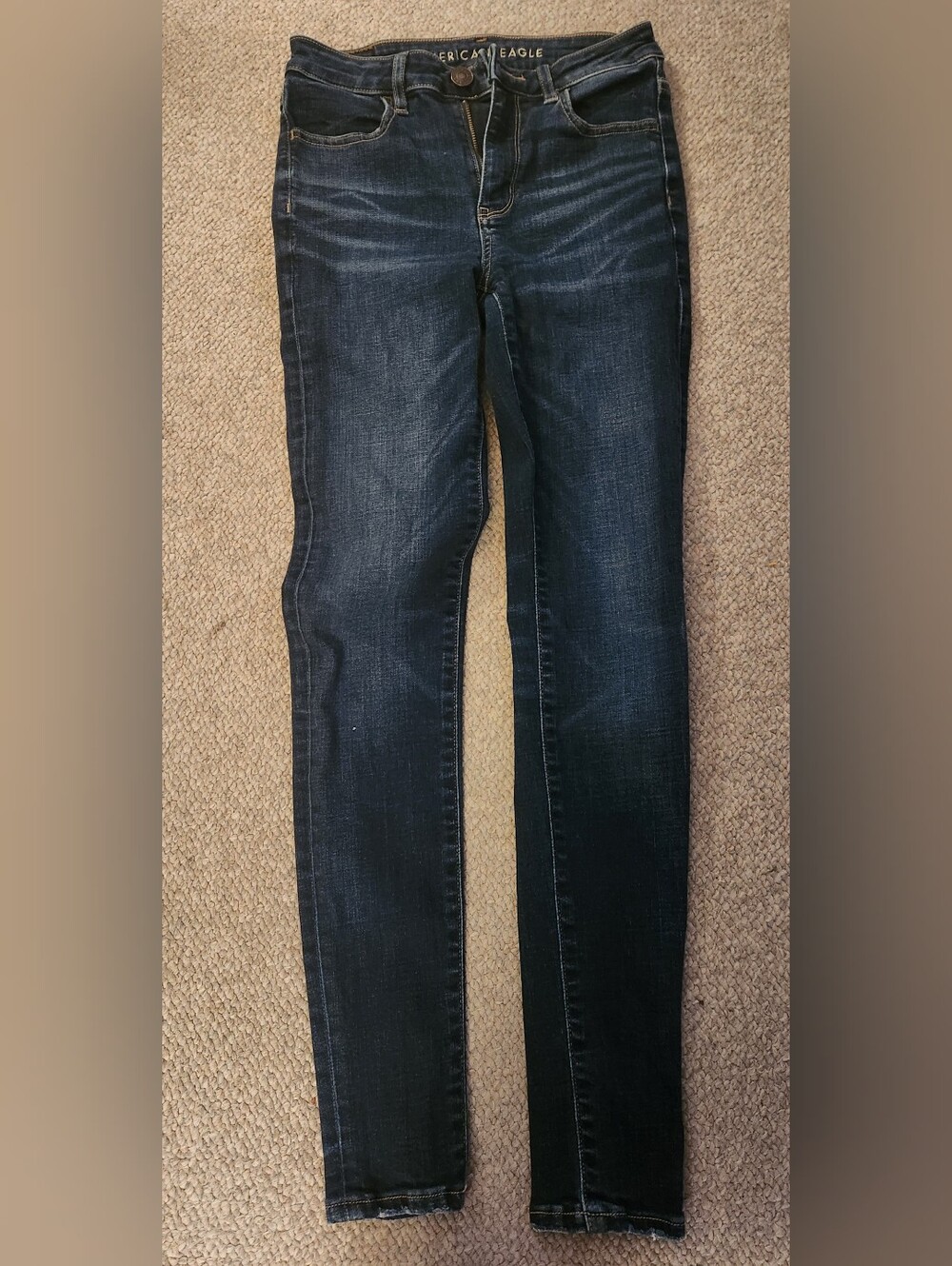 Girl's American Eagle Outfitters Dark Blue Jeans